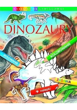 Naklejkowe łamigłówki - Dinozaury