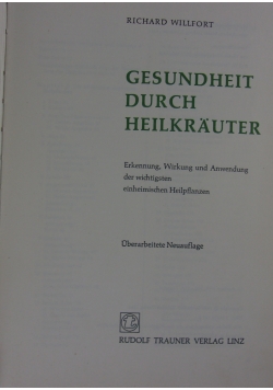Gesundheit durch heilkrauter