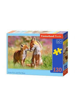 Puzzle 120 Mały Lis i jego mama CASTOR