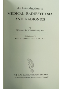 An Introduction to Medical Radiesthesia and Radionics