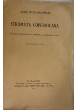 Stromata Copernicana, 1924r.