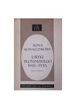 Liryki Słonimskiego 1918-1935