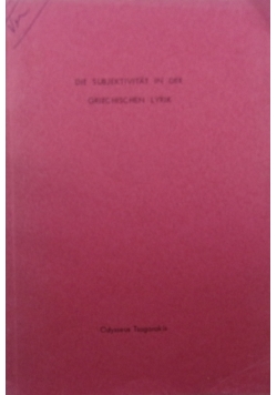 Der subjektivitat in der griechischen