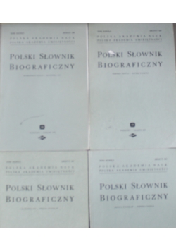 Polski słownik biogrfaiczny zeszyty nr 163 160 161 162