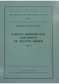Partial Differential Equations of Second Order