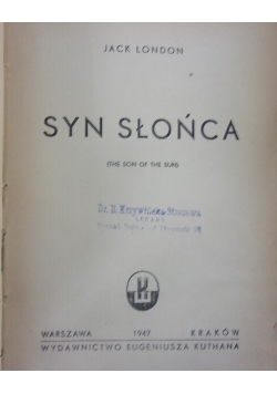 Syn słońca, 1947r.