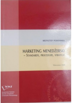 Marketing menedżerski standardy procedury strategie