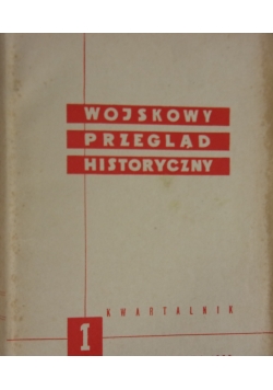 Wojskowy przegląd historyczny, nr 1