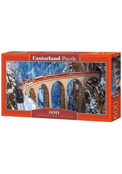 Puzzle 600 Landwasser Viaduct Swiss Alps CASTOR
