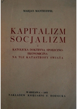 Kapitalizm socjalizm, 1933r.