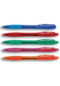 Długopis Mario 0,7mm niebieski 5szt SPARK LINE
