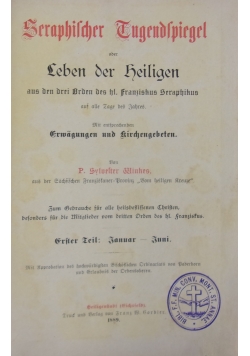 Seraphischen Zugendspiegel, zestaw 2 książek, 1889 r.