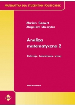 Analiza matematyczna 2. Definicje, twierdzenia, wzory