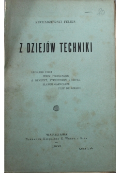 Z dziejów techniki 1900 r