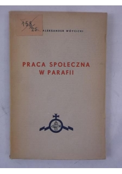 Praca społeczna w parafii, 1937 r.