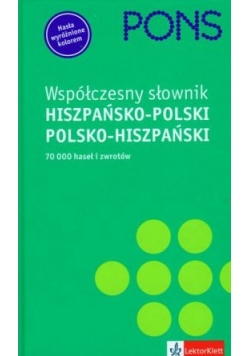 Współczesny słownik hiszpańsko polski polsko hiszpański