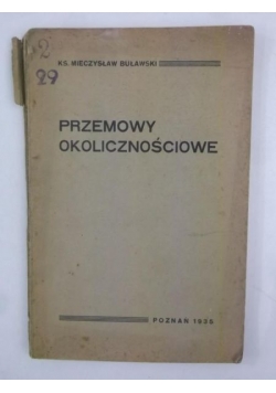 Przemowy okolicznościowe, 1935 r.