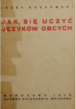Jak się uczyć języków obcych, 1935 r.