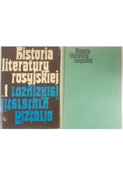 Historia literatury rosyjskiej Tom 1 i 2