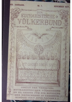 Der Eucharistische Völkerbund, 1927 r.