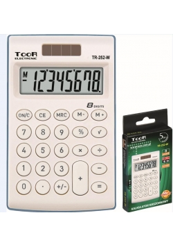 Kalkulator kieszonkowy 8-pozycyjny TR-252-W TOOR