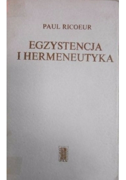 Egzystencja i hermeneutyka