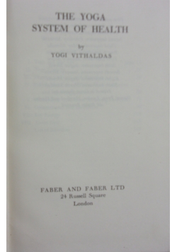 The Yoga System of Health
