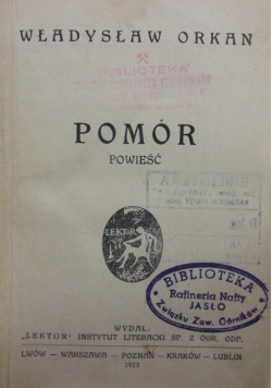 Pomór, 1923r.