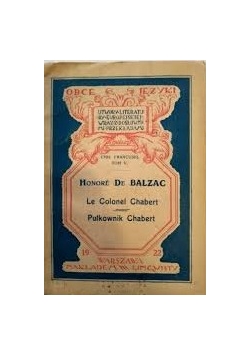 Le colonel chabert, 1922 r.