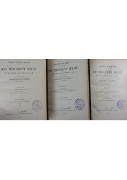 Opus Theologium morale, tom IV-VI, 1900 r.