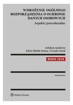 Wdrożenie ogólnego rozporządzenia o ochronie danych osobowych