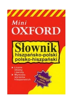 Słownik hiszpańsko-polski, polsko-hiszpański mini, nowy