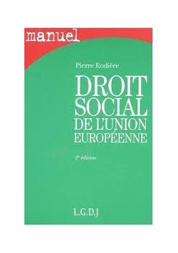 Droit social de l'Union Europeenne