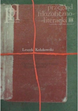 Kołakowski Leszek - Przegląd filozoficzno-literacki, nr 3-4, 2007