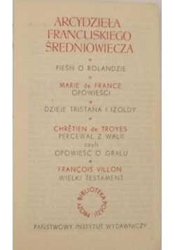 Arcydzieła francuskiego średniowiecza