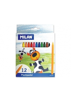 Kredki Plastipastel 12 kolorów MILAN