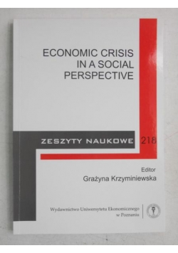 Economic Crisis in a Social Perspective
