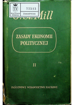 Zasady ekonomii politycznej II