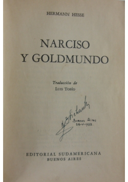 Narciso Y goldmundo