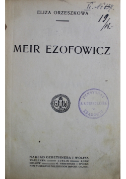 Meir Ezofowicz 1913 r.