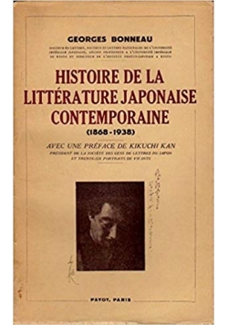 Histoire de la litterature japonaise contemporaine, 1940r.