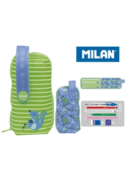 Multipiórnik Milan owalny z 4 piórnikami Coconut zielony