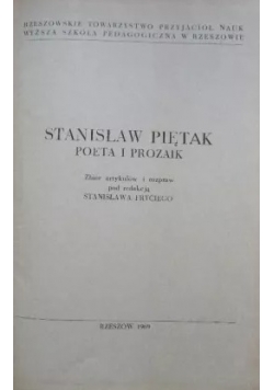Stanisław Piętak poeta i prozaik