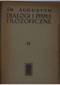 Dialogi filozoficzne IV
