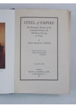 Steel of Empire, 1935 r.