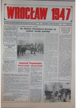 Wrocław 1947, wydanie specjalne gazety