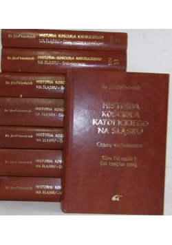 Historia Kościoła katolickiego na Śląsku.Zestaw 8 książek