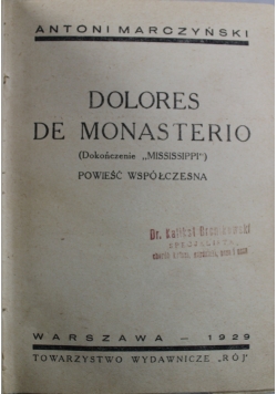 Dolores de Monasterio 1929 r