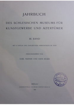 Schlesiens vorzeit in bild und schrift, 1904r.