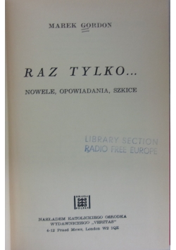 Raz tylko...